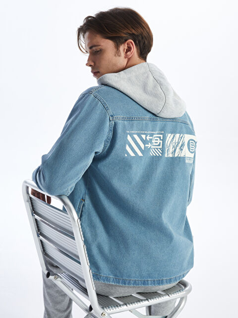 LCW Jeans Standart Kalıp Erkek Jean Ceket