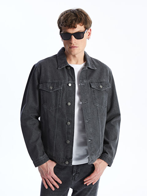LCW Jeans Standart Kalıp Erkek Jean Ceket - S41300Z8-GRD