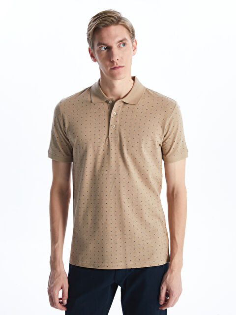 LCWAIKIKI Classic Polo Neck Short Sleeve Patterned Pique Men's T-Shirt - S41447Z8-S2R