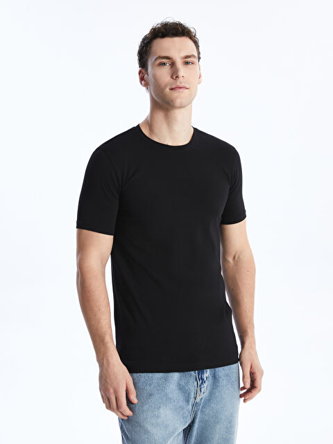 XSIDE Bisiklet Yaka Kısa Kollu Erkek Tişört - S41471Z8-CVL