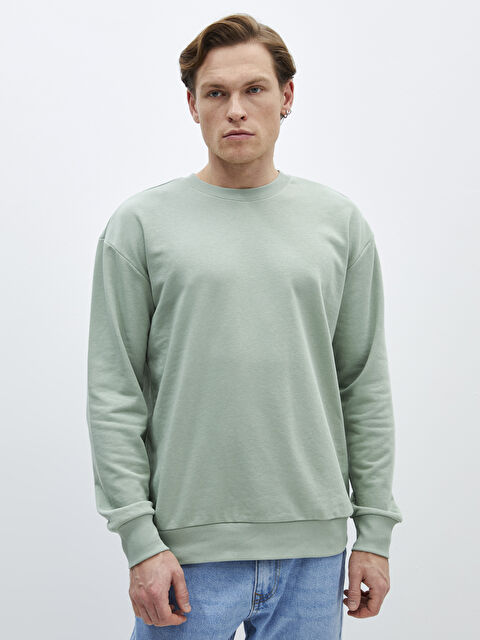 XSIDE Crew Neck Long Sleeve Men's Sweatshirt - S41484Z8-V9V