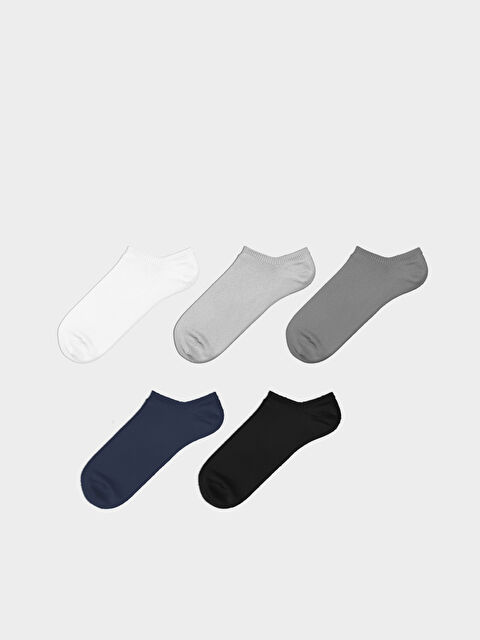 LCW ACCESSORIES Erkek Bambu Sneaker Çorap 5'li - S41494Z8-K00