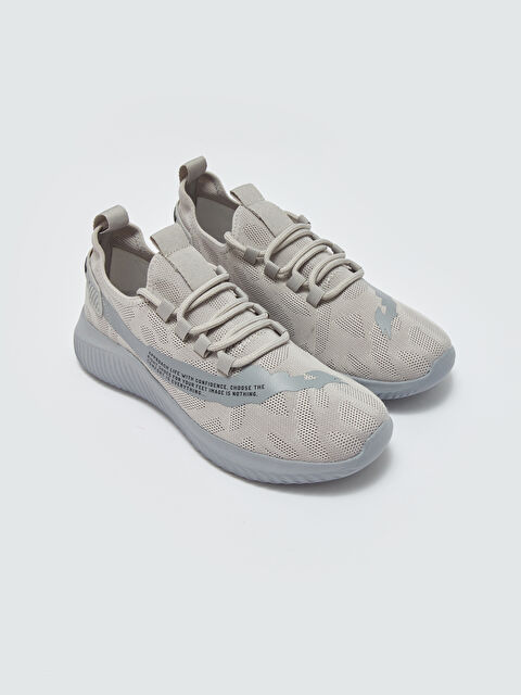 LCW STEPS Lace-up Men's Sneakers with Mesh Detail - S41686Z8-CWL