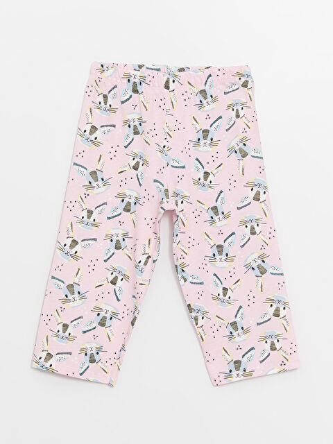 LCW Kids Beli Lastikli Baskılı Kız Çocuk Pijama Alt - S41716Z4-LSZ