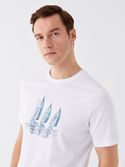 SOUTHBLUE Bisiklet Yaka Kısa Kollu Baskılı Penye Erkek Tişört