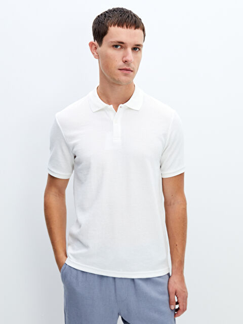 LCW Vision Polo Neck Short Sleeve Men's T-Shirt - S41883Z8-R9J