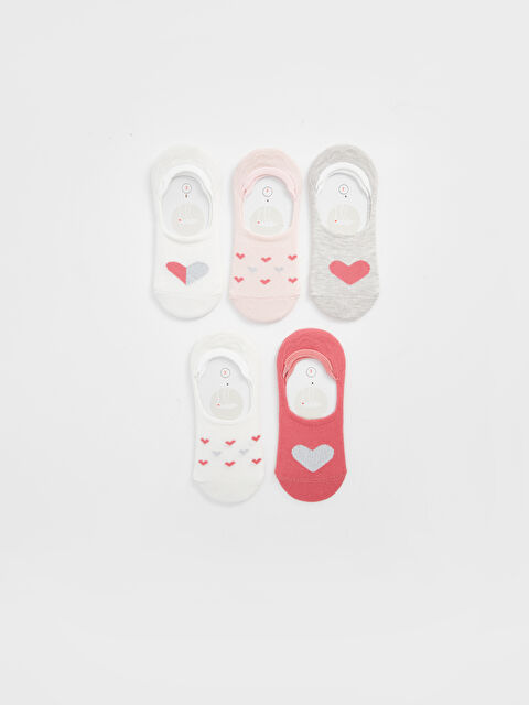 LCW Kids Desenli Kız Çocuk Babet Çorap 5'li - S42029Z4-J5E
