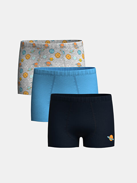 LCW Kids Printed Boys' Boxer Trunks 3-Pack - S42096Z4-998