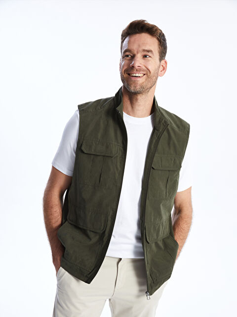 LCWAIKIKI Classic Muški Prsluk Standardnog Kroja S Visokom Kragnom - S42342Z8-HDU