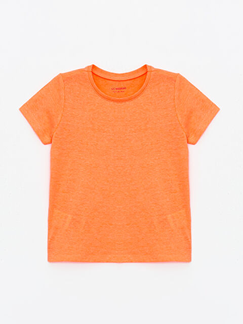 LCW Kids Crew Neck Basic Short Sleeve Girls' T-Shirt - S42363Z4-PC6