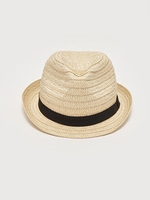 LCW baby Erkek Bebek Fötr Hasır Şapka - S42417Z1-G7K