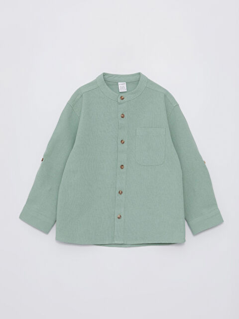LCW Kids Hakim Yaka Uzun Kollu Basic Erkek Bebek Gömlek - S42492Z1-GX7
