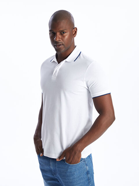 LCWAIKIKI Basic Polo Yaka Kısa Kollu Pike Erkek Tişört - S42610Z8-Q6K