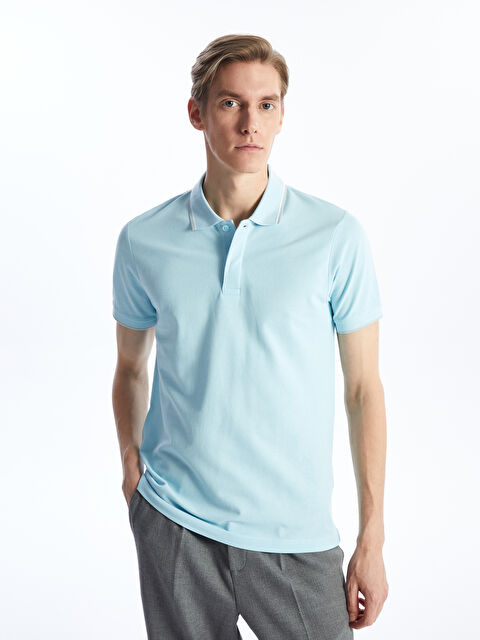 LCWAIKIKI Basic Polo Yaka Kısa Kollu Pike Erkek Tişört - S42610Z8-R9Y