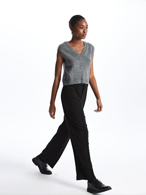 LCW Vision Dar Fit Düz Geniş Paça Kadın Pantolon - S42635Z8-CVL