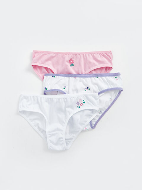 LCW Kids Printed Girl's Panties 3 pcs - S42780Z4-FFB