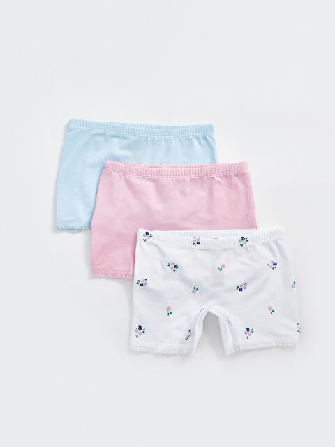 LCW Kids Printed Cotton Girls' Boxer 3-pack - S42784Z4-LU8