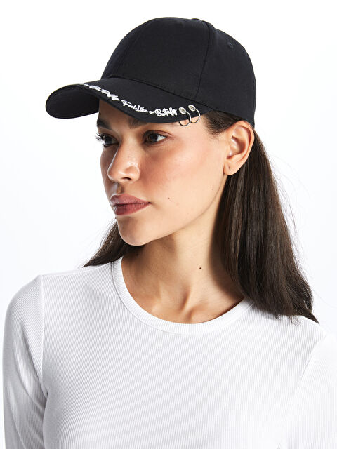 LCW ACCESSORIES Yazı Nakışlı Kadın Kep Şapka - S42884Z8-HEG