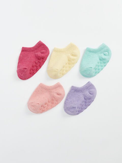 LCW baby Basic Baby Girls Trainer Socks 5 Pack - S42947Z1-Q79