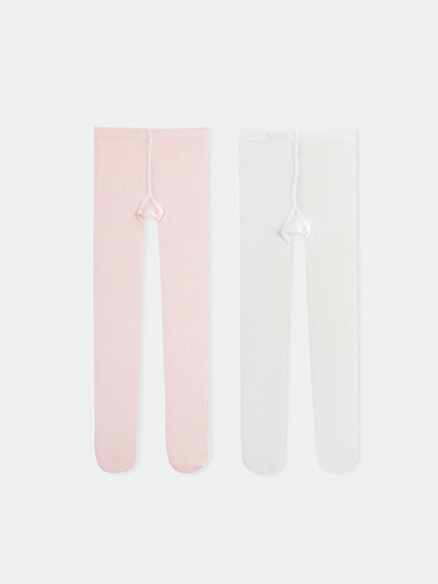 LCW baby Basic Kız Bebek Külotlu Çorap 2'li - S43023Z1-JPW