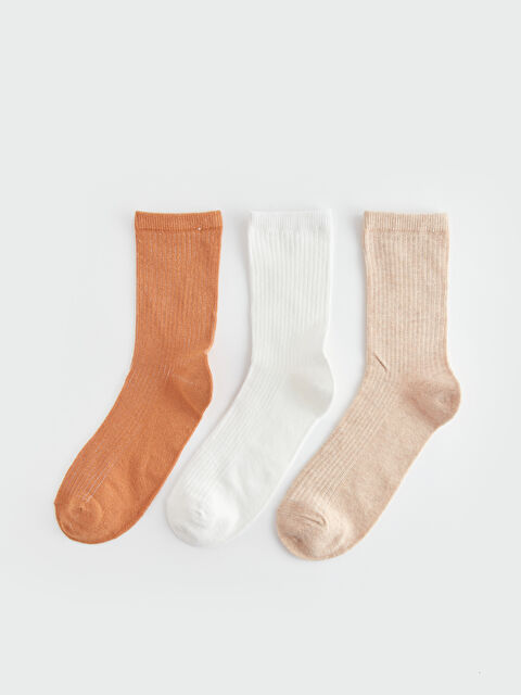 LCW DREAM Women's Plain Ankle Socks 3-packs - S43096Z8-J0U