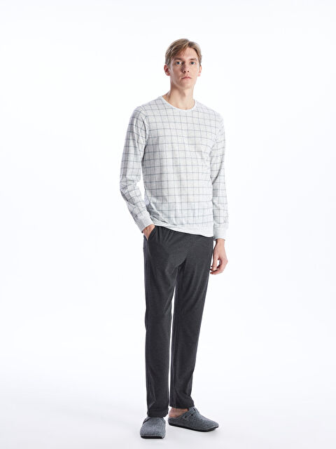 LC WAIKIKI Классический крой мужской пижамный комплект - S43124Z8-LRW