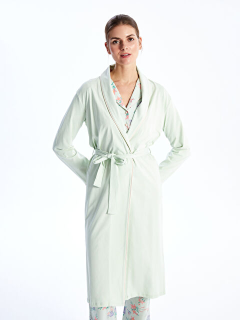 LCW DREAM Şal Yaka Düz Uzun Kollu Kadın Sabahlık - S43236Z8-FZC