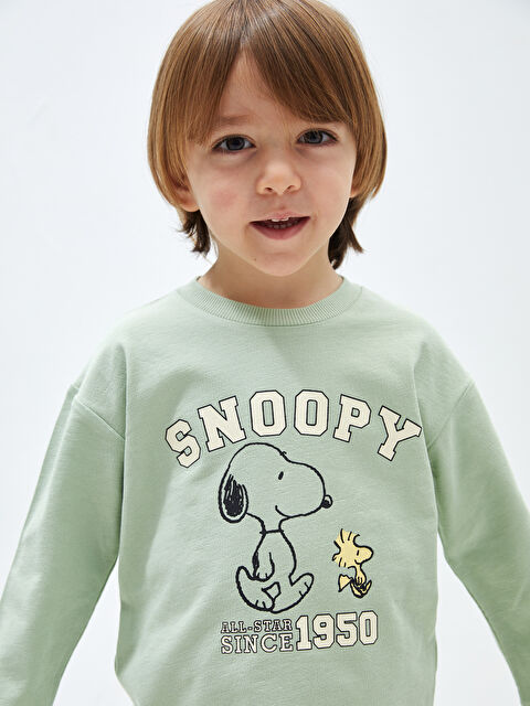 LCW Kids Crew Neck Long Sleeve Printed Baby Boys' Sweatshirt and Sweatpants 2 Pack Set - S43461Z1-FJX