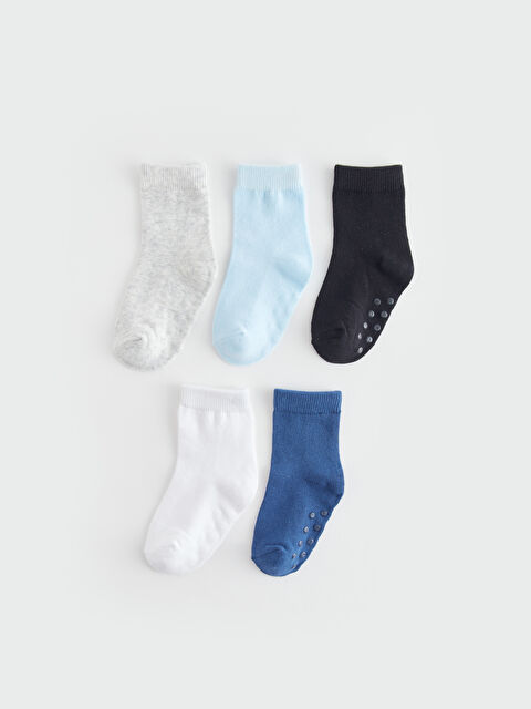 LCW baby Basic Erkek Bebek Soket Çorap 5'li - S43507Z1-HKF