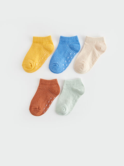 LCW baby Basic Erkek Bebek Patik Çorap 5'li - S43573Z1-GDK