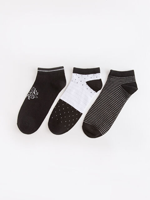 LCW DREAM Desenli Kadın Patik Çorap 3'lü - S43786Z8-CVL