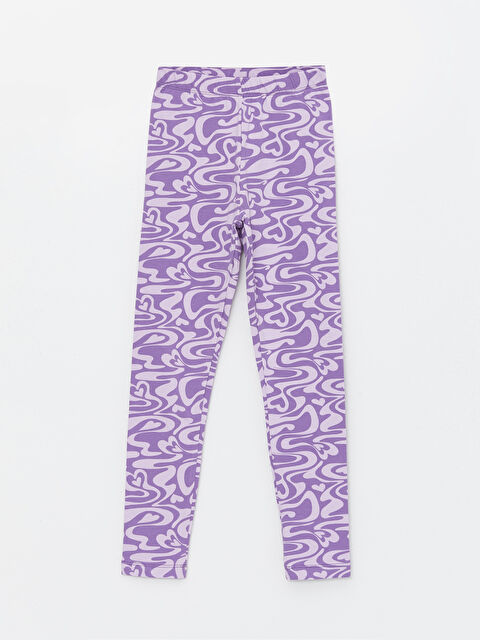 LCW Kids Beli Lastikli Desenli Kız Çocuk Tayt - S43837Z4-LSC