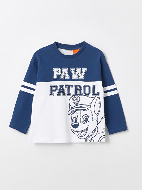 LCW Kids تيشيرت أولاد رضع كم طويل مطبوع دورية المخلب برقبة دائرية - S43894Z1-Q6K