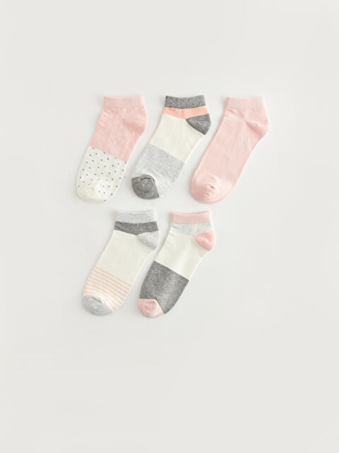 LCW DREAM Desenli Kadın Patik Çorap 5'li - S43998Z8-FRA