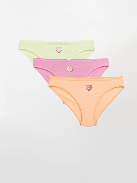 LCW Young Baskılı Bikini Külot 3'lü Paket - S44209Z8-GCN