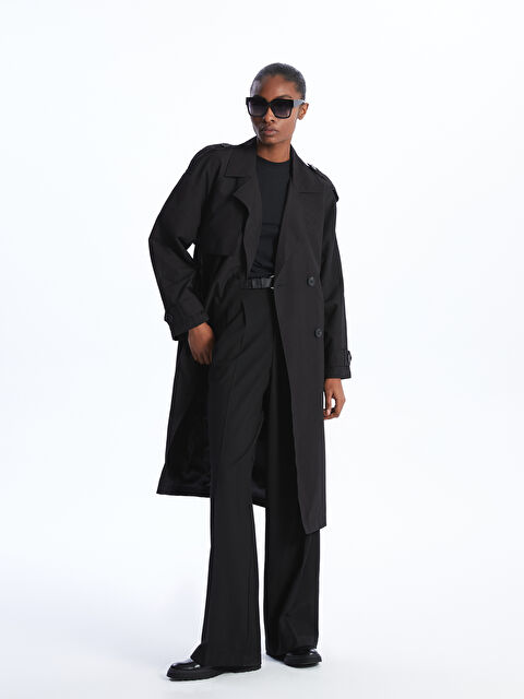 LCW Vision Ceket Yaka Kadın Trençkot - S44293Z8-CVL