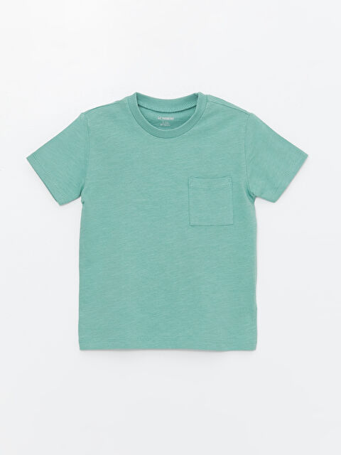 LCW Kids Crew Neck Basic Baby Boys' T-Shirt - S44380Z1-GBX
