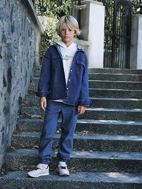 LCW Kids بنطلون جينز عداء للأولاد بخصر مطاطي - S44396Z4-507