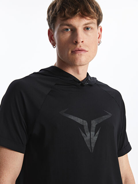 XSIDE ACTIVE DRY-TECH Kapüşonlu Kısa Kollu Erkek Spor Tişört