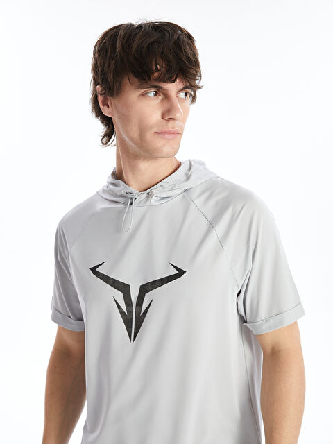 XSIDE ACTIVE DRY-TECH Kapüşonlu Kısa Kollu Erkek Spor Tişört - S44910Z8-G7J