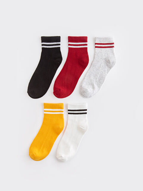LCW DREAM Çizgili Kadın Soket Çorap 5'li - S44976Z8-J5E