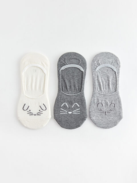 LCW DREAM Desenli Kadın Babet Çorap 3'lü - S44978Z8-FDU