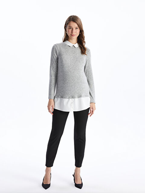 LCWAIKIKI Maternity Karın Panelli Standart Fit Hamile Pantolon - S45015Z8-CVL