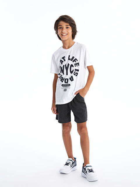 LCW Kids Beli Lastikli Basic Erkek Çocuk Şort - S45036Z4-DW2