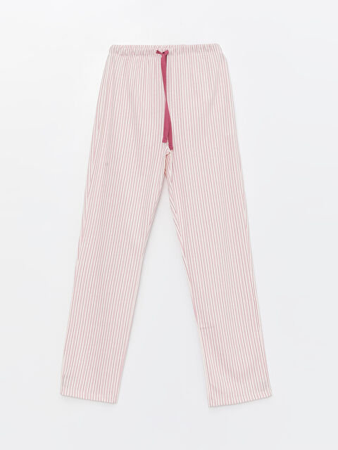 LCW DREAM Beli Lastikli Çizgili Kadın Pijama Alt - S45137Z8-LRA