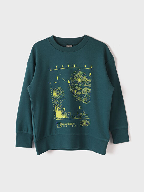 LCW Kids Crew Neck Printed Long Sleeve Boys' T-Shirt - S45394Z4-R4S