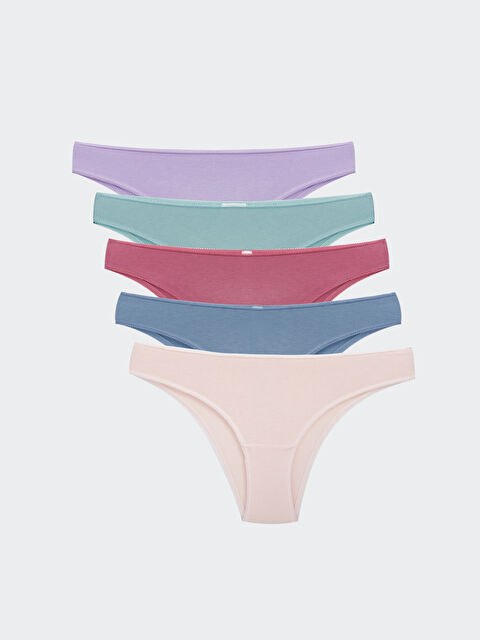 LCW DREAM Düz Brazilian Külot 5'li Paket