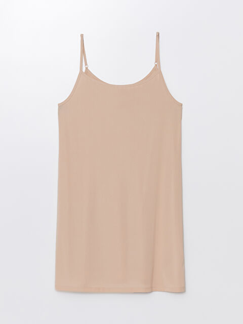 LCW DREAM Kadın U Yaka Askılı Düz Jüpon - S45624Z8-D0P