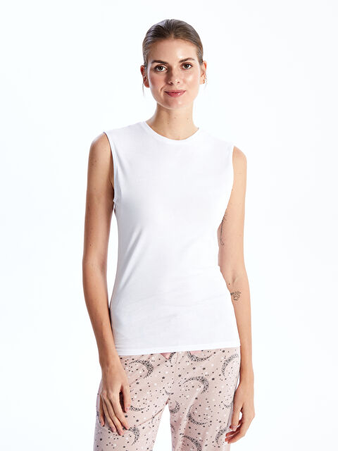 LCW DREAM Kadın Bisiklet Yaka Düz Atlet - S45653Z8-FFB