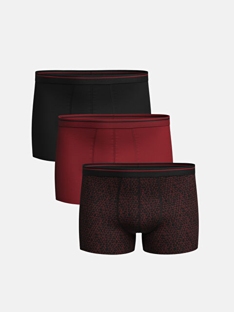 LC WAIKIKI Boxeri Standard Fit din Bumbac Elastic pentru Bărbați, Pachet de 3 - S45709Z8-LQJ